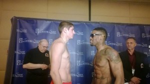 Boxcino Middleweight semi weigh in