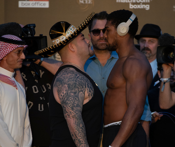 Andy Ruiz Jr and Anthony Joshua weigh in