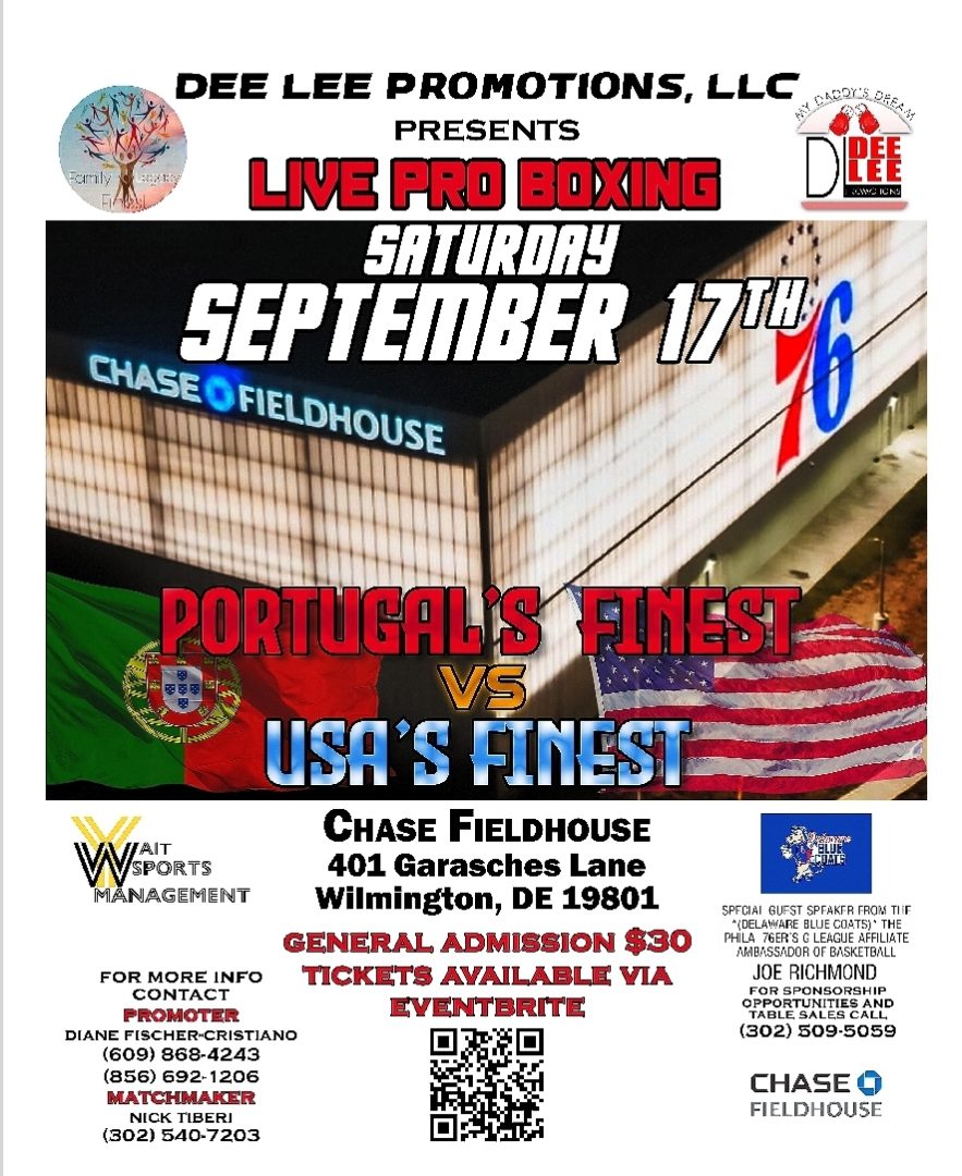 Dee Lee Promotions, LLC in association with Family Legacy Finest Presents PORTUGAL’S FINEST vs USA’s FINEST