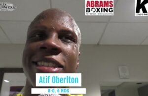 VIDEO: Atif Oberlron after defeating Artem Brusov on SHOBOX