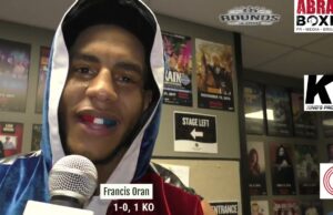 VIDEO: Francis Oran Talks Pro Debut First Round Stoppage