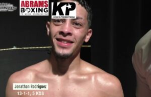 VIDEO: Jonathan Rodriguez Talks Stoppage win over Ira Terry