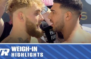 Jake Paul & Tommy Fury Make Weight, Have Explosive Faceoff | Fight Sunday ESPN+ PPV