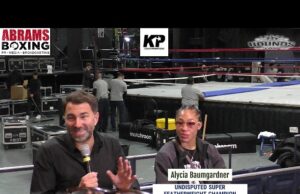 VIDEO: Alycia Baumgardner Post Fight Press Conference after Defeated Elem Mekhaled for Undisputed Title