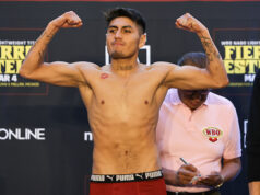FIERRO VS. ZAMARRIPA – WEIGHTS AND RUNNING ORDER
