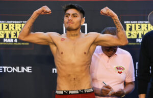 FIERRO VS. ZAMARRIPA – WEIGHTS AND RUNNING ORDER