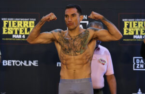 Fierro Stops Estela in seven