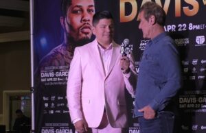 VIDEO: DAVIS VS GARCIA–Joe Goossen Grand Arrival Interview