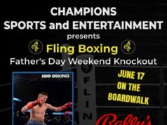 Champions Sports And Entertainment Presents Inaugural Fight Card on Saturday, June 17th at Bally’s Atlantic City