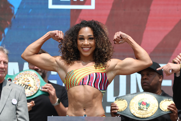 Boxing: Alycia Baumgardner vs Christina Linardatou 2 Weigh-In