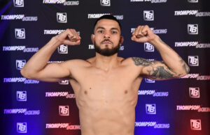 Louie Lopez stops Benjamin Lamptey in 3 to Close Out Thompson Boxing