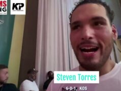 VIDEO: Undefeated Heavyweight Steven Torres talks about 3rd Round KO over James Evans
