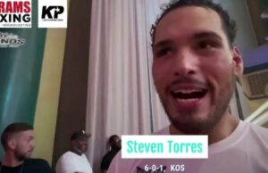 VIDEO: Undefeated Heavyweight Steven Torres talks about 3rd Round KO over James Evans