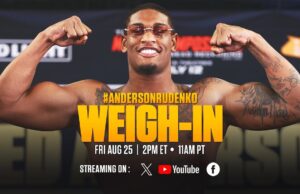 Jared Anderson vs Andriy Rudenko | OFFICIAL WEIGH-IN