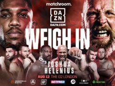 VIDEO: Anthony Joshua vs Robert Helenius Weigh In