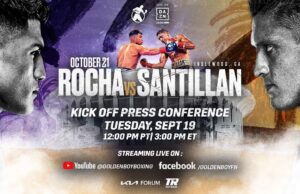 VIDEO: ALEXIS “LEX” ROCHA VS. GIOVANI “GALLO DE ORO” SANTILLAN KICKOFF PRESS CONFERENCE
