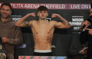 Wood Comes Back to Stop Warrington; Retains Featherweight Title