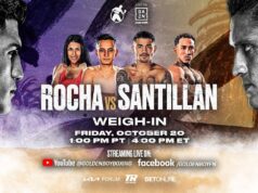 VIDEO: ALEXIS “LEX” ROCHA VS. GIOVANI “GALLO DE ORO” SANTILLAN WEIGH-IN