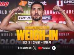 VIDEO: Janibek Alimkhanuly vs Vincenzo Gualtieri | OFFICIAL WEIGH-IN