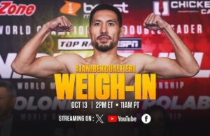 VIDEO: Janibek Alimkhanuly vs Vincenzo Gualtieri | OFFICIAL WEIGH-IN