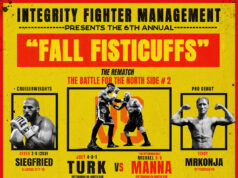 Integrity Fighter Management Back With Big Night of Boxing on Saturday, October 28th at The Meadows Racetrack and Casino in Washington, PA