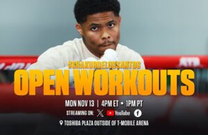 VIDEO: Shakur Stevenson vs Edwin De Los Santos | OPEN WORKOUT
