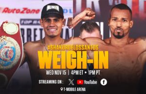 VIDEO: Shakur Stevenson vs Edwin De Los Santos | OFFICIAL WEIGH-IN