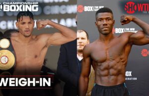 VIDEO: David Morrell Jr. vs. Sena Agbeko: Weigh-In | SHOWTIME CHAMPIONSHIP BOXING