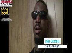 VIDEO: Middleweight contender Ian Green emotional after Vaughn Alexander Stoppage