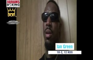 VIDEO: Middleweight contender Ian Green emotional after Vaughn Alexander Stoppage