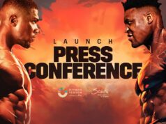 VIDEO: Anthony Joshua Vs Francis Ngannou Launch Press Conference