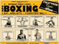 Integrity Fighter Management Presents a Big Night of Professional Boxing This Saturday, April 27th at The Hollywood Casino at the Meadows in Washington PA