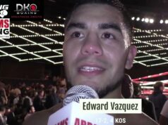 VIDEO: Edward Vazquez Talks after KO over Kenneth Taylor