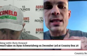 VIDEO: COUNTRY BOX 26: Chris Howard emotional Interview ahead of fight with Ryan Schwartzberg