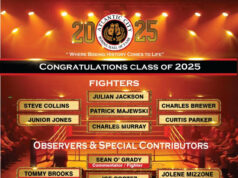 ATLANTIC CITY BOXING HALL OF FAME ANNOUNCES CLASS OF 2025