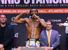 ENNIS STOPS STANIONIS AFTER 6; UNIFIES WELTERWEIGHT BELTS