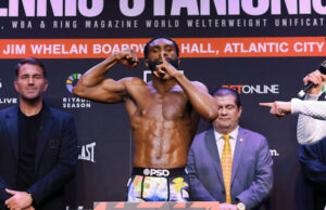 ENNIS STOPS STANIONIS AFTER 6; UNIFIES WELTERWEIGHT BELTS