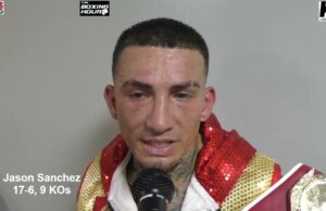 VIDEO: Jason Sanchez talks about his big win over previously undefeated Julian Gonzalez