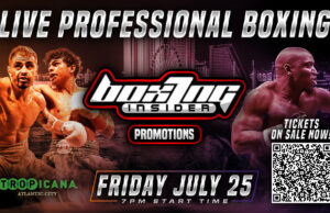 Boxing Returns to Tropicana Atlantic City, July 25