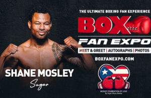3 Division World Champion & Hall of Famer Shane Mosley Confirmed for Ninth Annual Box Fan Expo, During Cinco De Mayo Weekend, Saturday May 2, in Las Vegas